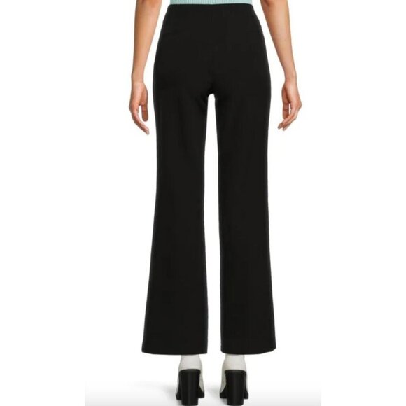 Karl Lagerfeld Paris Solid Wide Leg Pants - Picture 2 of 7